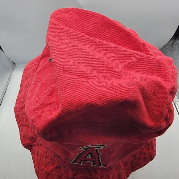Los Angeles Angels Adults Red Bucket Hat Baseball Sports Casual Outdoors Summer - Picture 8 of 9